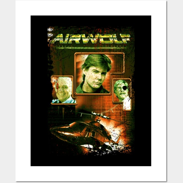 The Thundering Chopper Airwolfs Movie Tee Wall Art by SaniyahCline